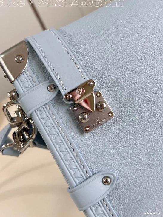 WIS Trunk LOUIS PM-21*14*6CM VUITTON Side 0823